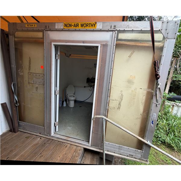 Enclosed Aluminum Bathroom Container  8' x 10' x 8'