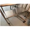 Image 2 : Stainless Steel Work Table on Wheels w/ Undershelf 48" x 24" x 39"H