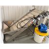 Image 1 : Stainless Lift Conveyor w/ Bottom Hopper 4' x 28" (fan not included)