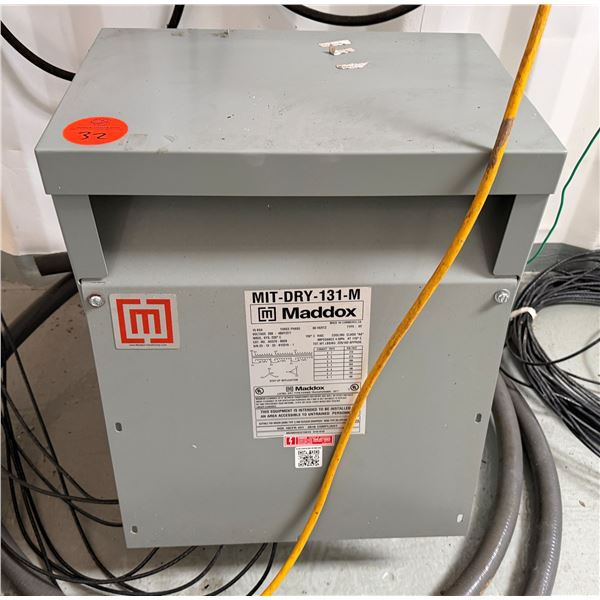 Maddox Mit-Dry-131M15kW Step Up Transformer 230v to 480v 3ph (works)
