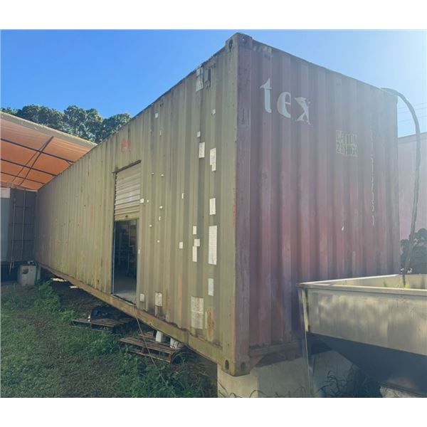 High Cube 40' Processing Container (contents not included)