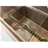 Image 11 : Metal 3-Basin Sink w/ Faucet & Drainboards 90" x 36"H
