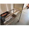 Image 3 : Metal Mesh Rolling 3-Tier Rack 48" x 18" x 77"H (contents not included)