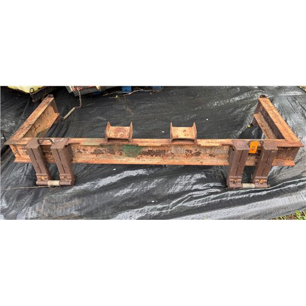 I-Beam Piggyback Forklift Frame 95" x 36" x 14"H