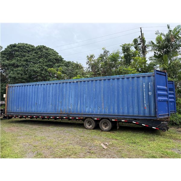 Corten Steel Open Top 40' Container (contents not included)