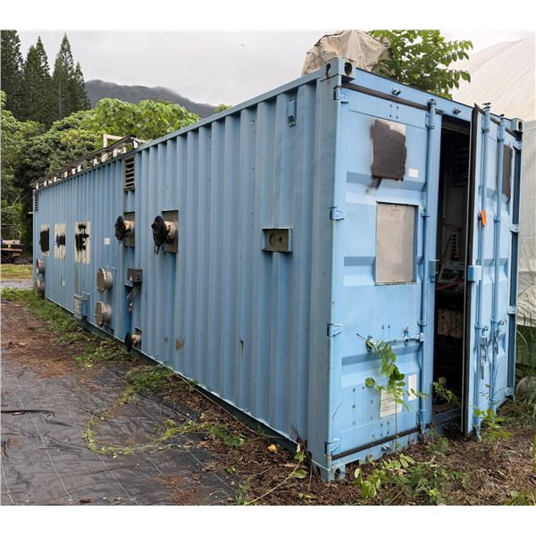 Huber Rotary Screen Water Filtration Unit Equipped in 40' High Cube Container (contents included)
