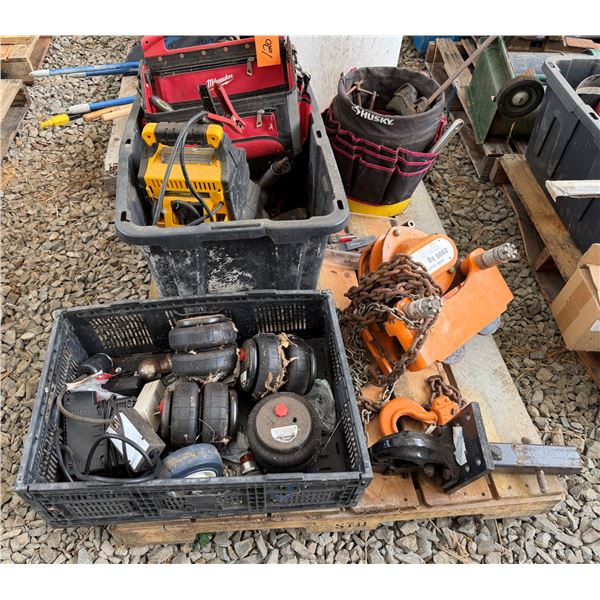Pallet Misc Tools, Chain Block, Tow  Hitch, etc
