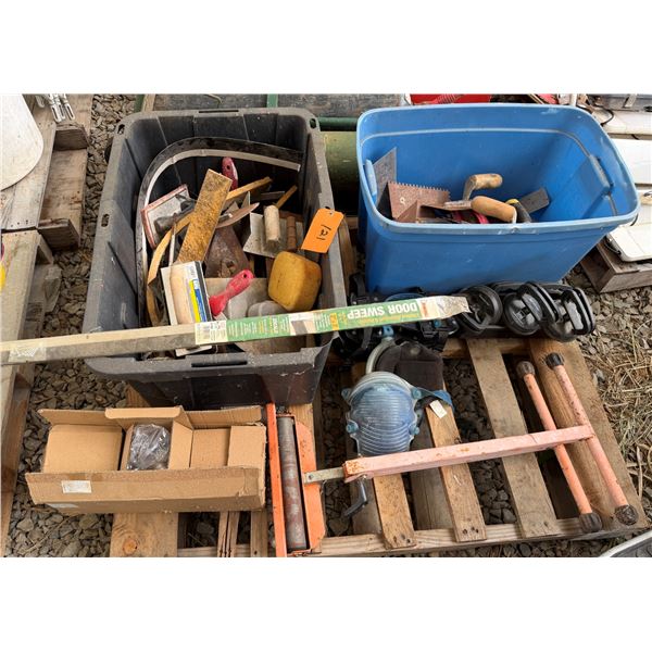 Pallet Misc Concrete & Tile Tools