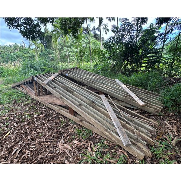 Qty 12 Salvaged Barn Roof Truss Pack 21'10" by 2'6"