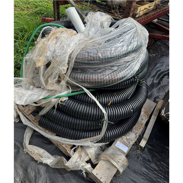 Qty 2 @ 50' Rolls (100’ total) Solid 4" Rain Pipe w/ Trench Wrap Fabric