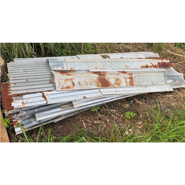 Misc Pallet Salvaged Metal Roofing 10' L