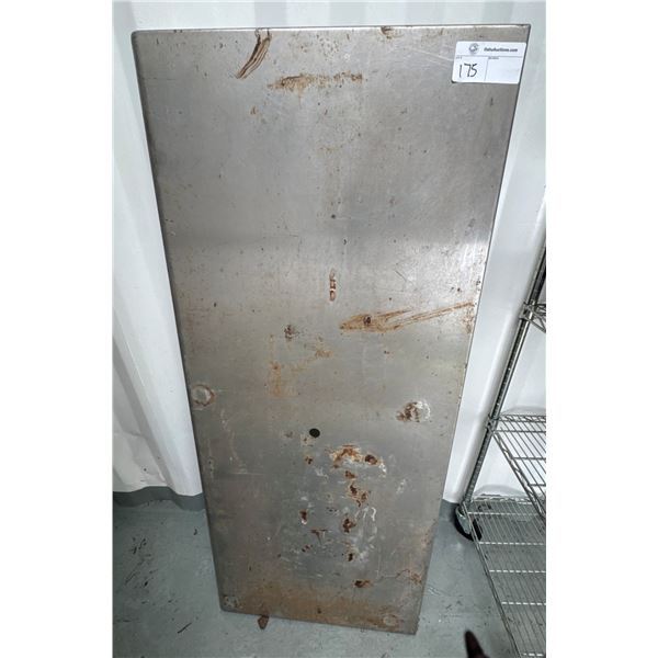 Stainless Steel Work Table w/ Adjustable Legs 58" x 25"  (1 leg missing)