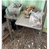 Image 1 : Metal Table & Contents:  Uni Strut, Parts, etc
