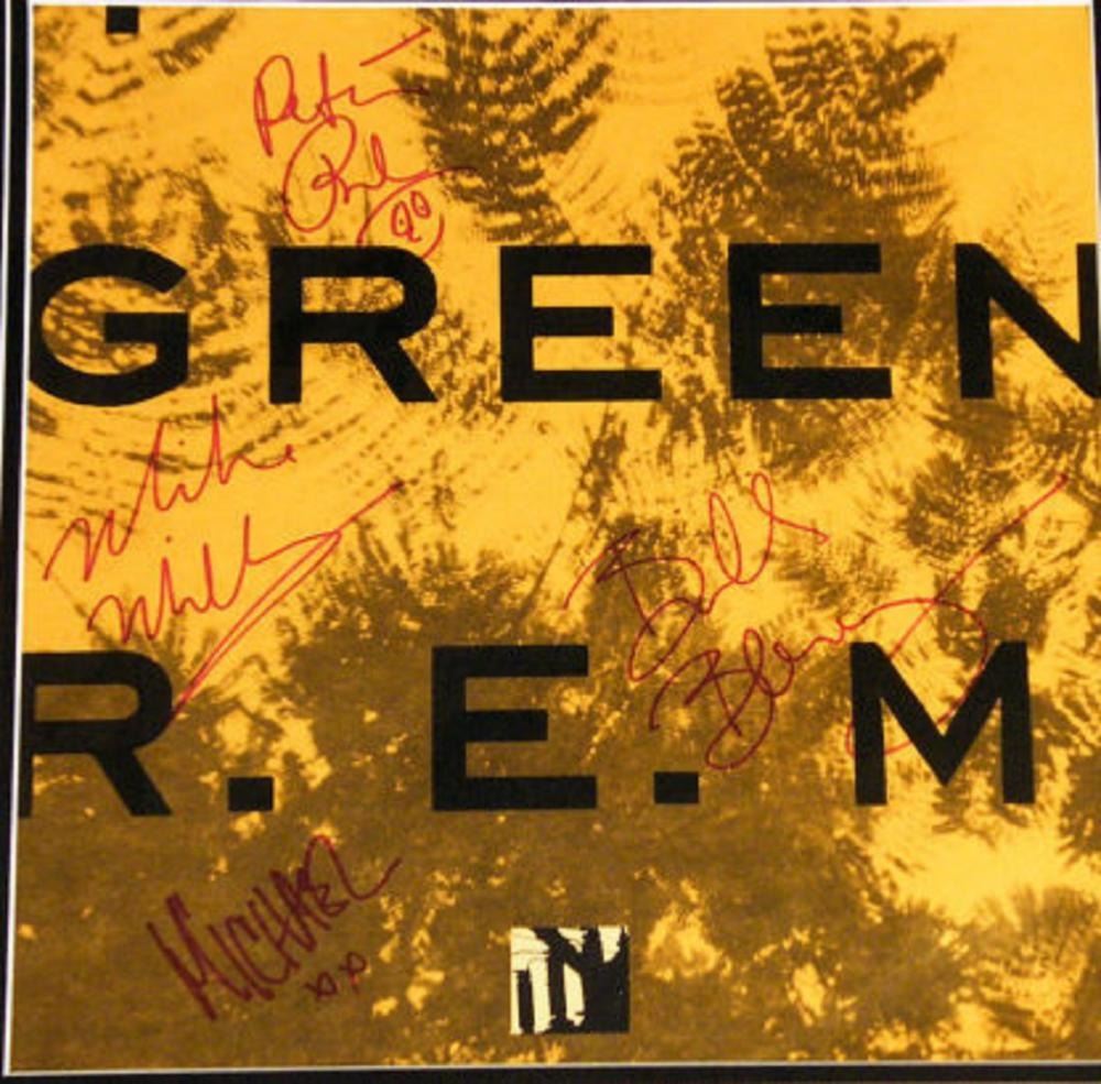 Framed R.E.M. signed album