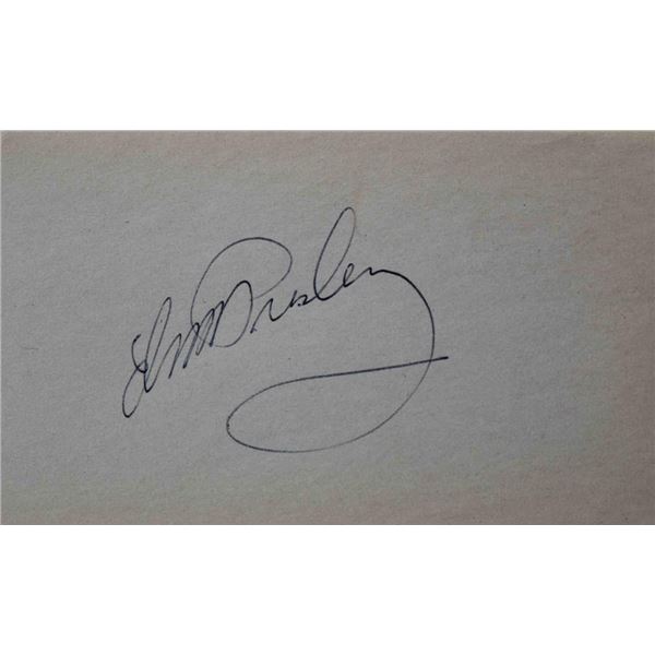 Elvis Presley signature slip