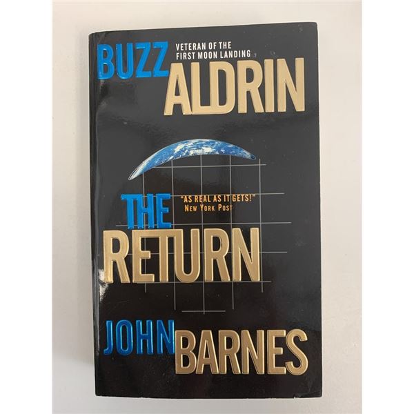 Astronaut Buzz Aldrin autographed The Return of John Barnes book