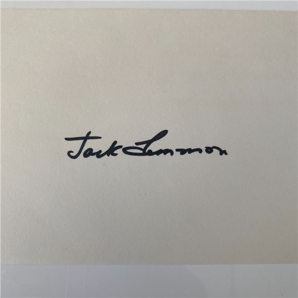 Some like It Hot Jack Lemmon signature