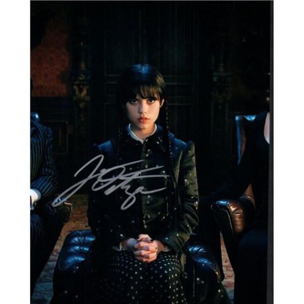 Wednesday Jenna Ortega facsimile signed photo