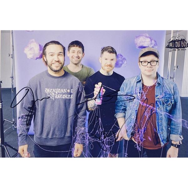 Fall Out Boy band facsimile signed  photo