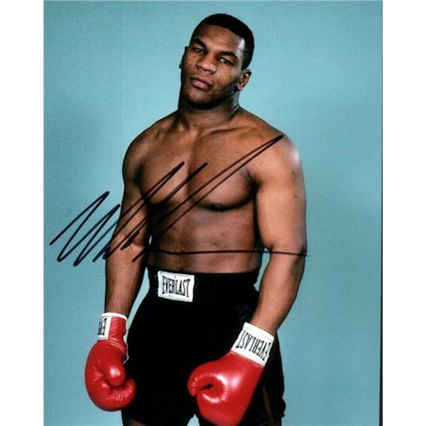 Mike Tyson facsimile signed photo
