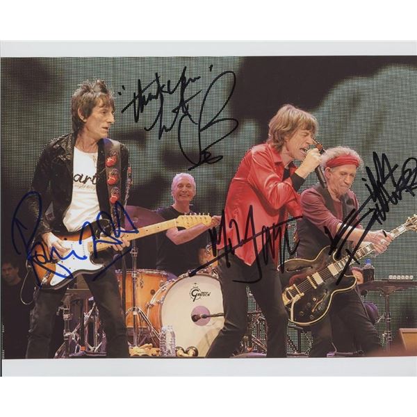 Rolling Stones facsimile signed photo
