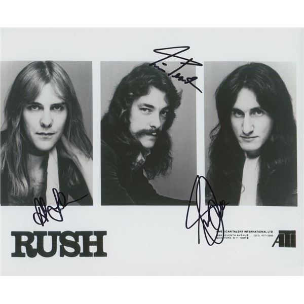 Rush facsimile signed photo
