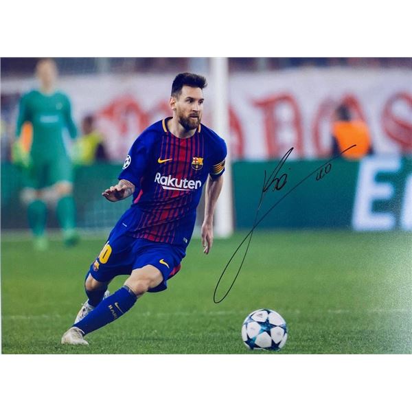 Lionel Messi facsimile signed  photo
