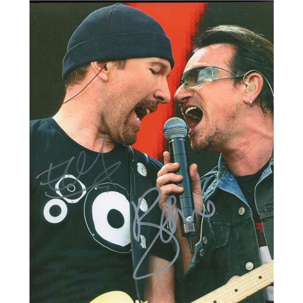 U2 facsimile signed photo