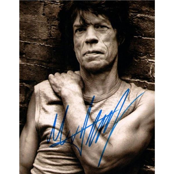 Rolling Stones Mick Jagger facsimile signed photo