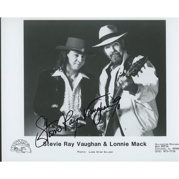 Stevie Ray Vaughan facsimile signed photo