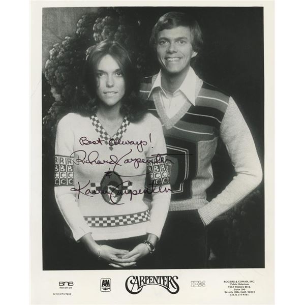 The Carpenters facsimile signed photo