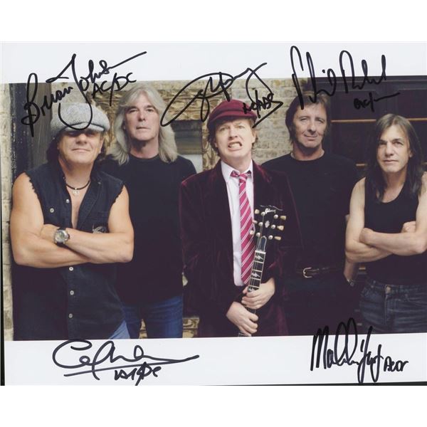 AC/DC facsimile signed photo