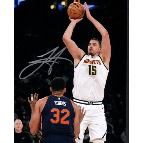 Denver Nuggets Nikola JokiÄ‡ facsimile signed photo