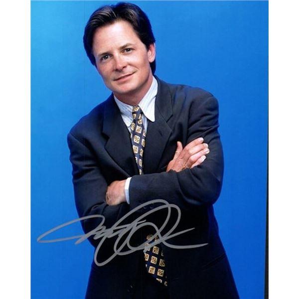 Michael J. Fox facsimile signed photo