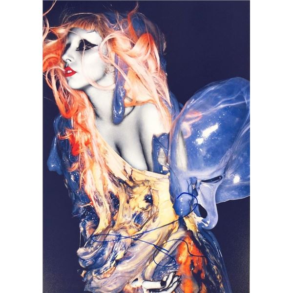 Born This Way Lady Gaga facsimile signed  photo