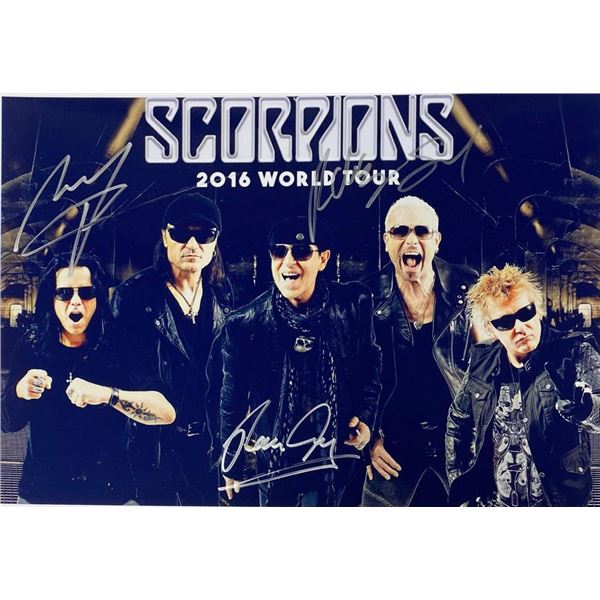 Scorpions band facsimile signed  photo