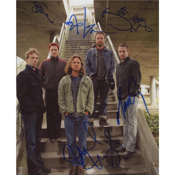 Pearl Jam facsimile signed photo