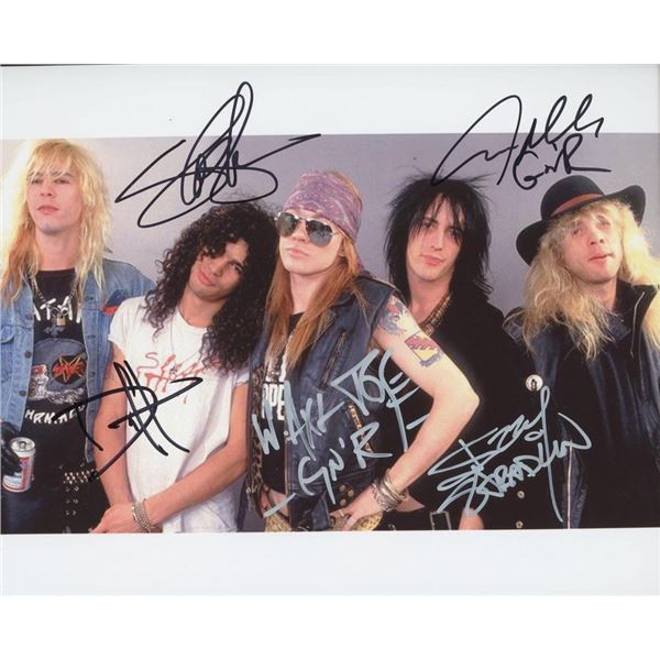 Guns and Roses facsimile signed photo