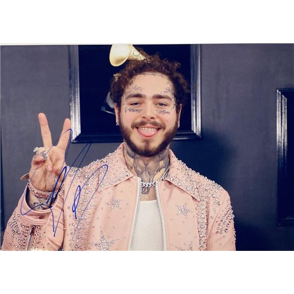 Post Malone facsimile signed  photo