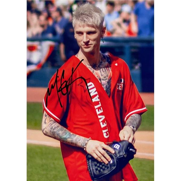 Machine Gun Kelly facsimile signed  photo