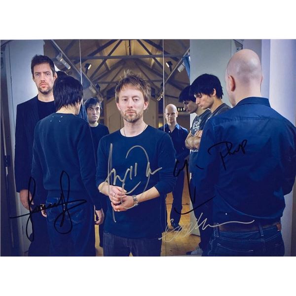 Radiohead band facsimile signed  photo