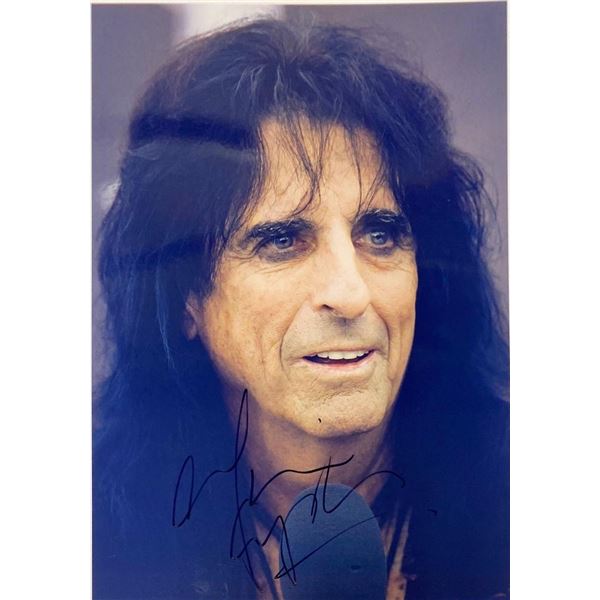 Alice Cooper facsimile signed  photo