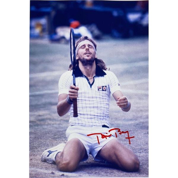 US Open Champ Bjorn Borg facsimile signed  photo
