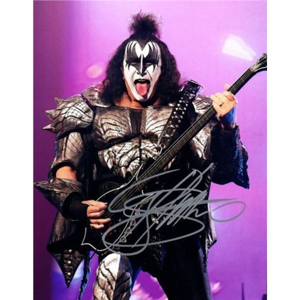 Kiss Gene Simmons facsimile signed photo