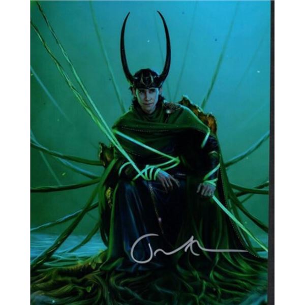 Marvel Tom Hiddleston facsimile signed photo