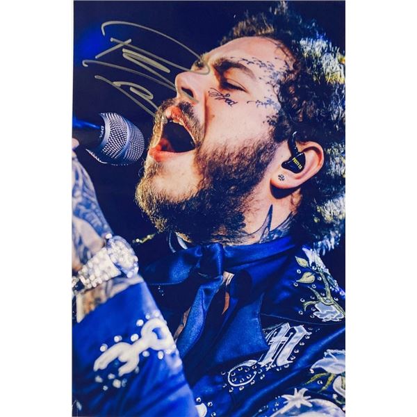 Post Malone facsimile signed  photo