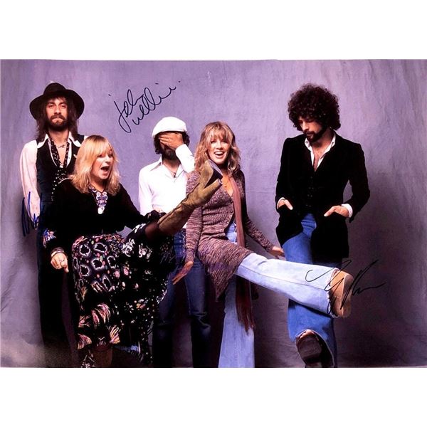 The Original Fleetwood Mac Stevie Nicks and facsimile signed  photo