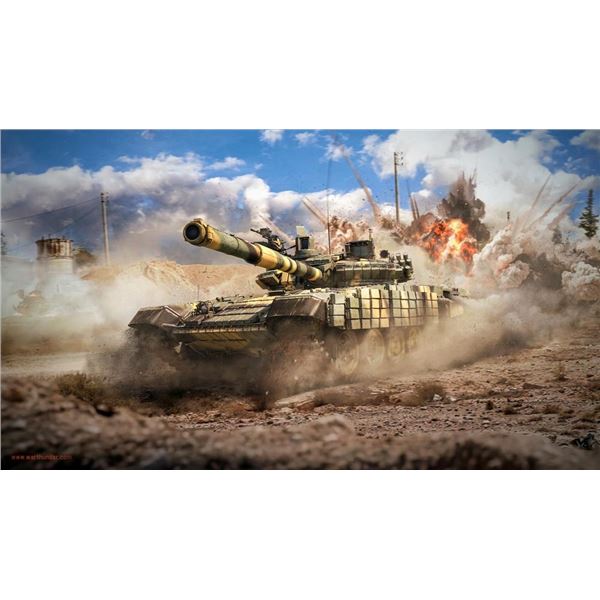 War tank photo reprint