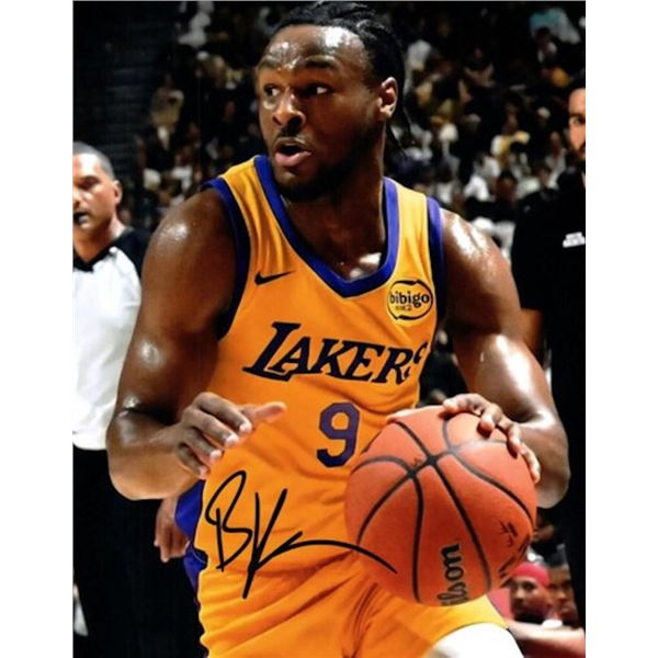 LA Lakers Bronny James  facsimile signed photo