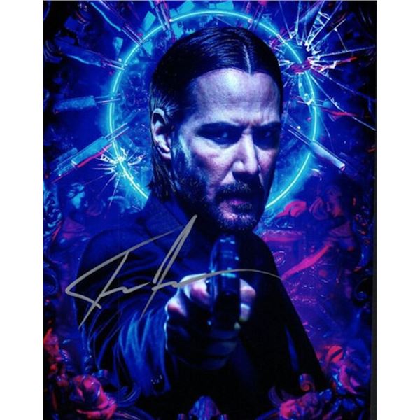 John Wick Keanu Reeves facsimile signed photo